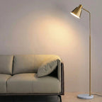 Nordic Floor Lamp, Wooden Base, 60-Inch Height, Simple Minimalist Design