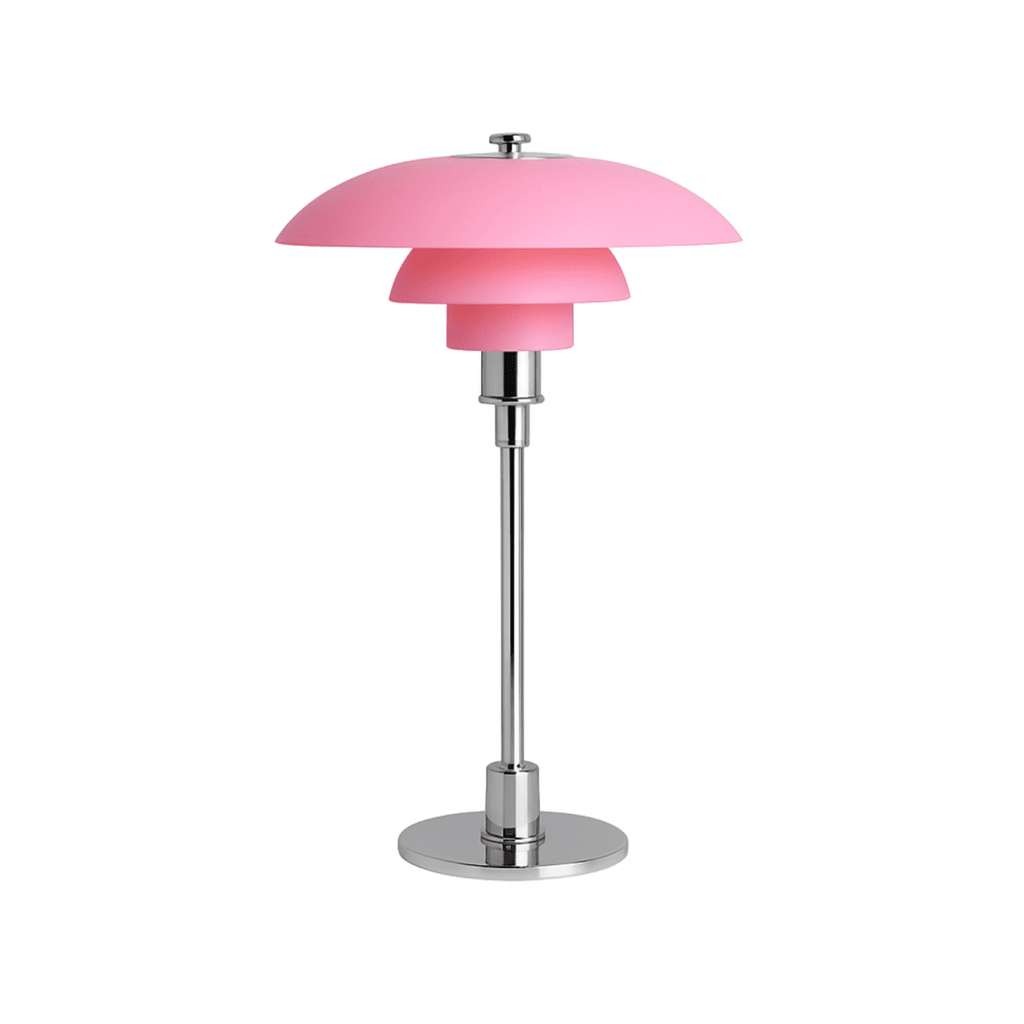 Elegant Nordic Glass Table Lamp With Halo Glow 15 Inch Tall