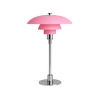 Elegant Nordic Glass Table Lamp With Halo Glow 15 Inch Tall