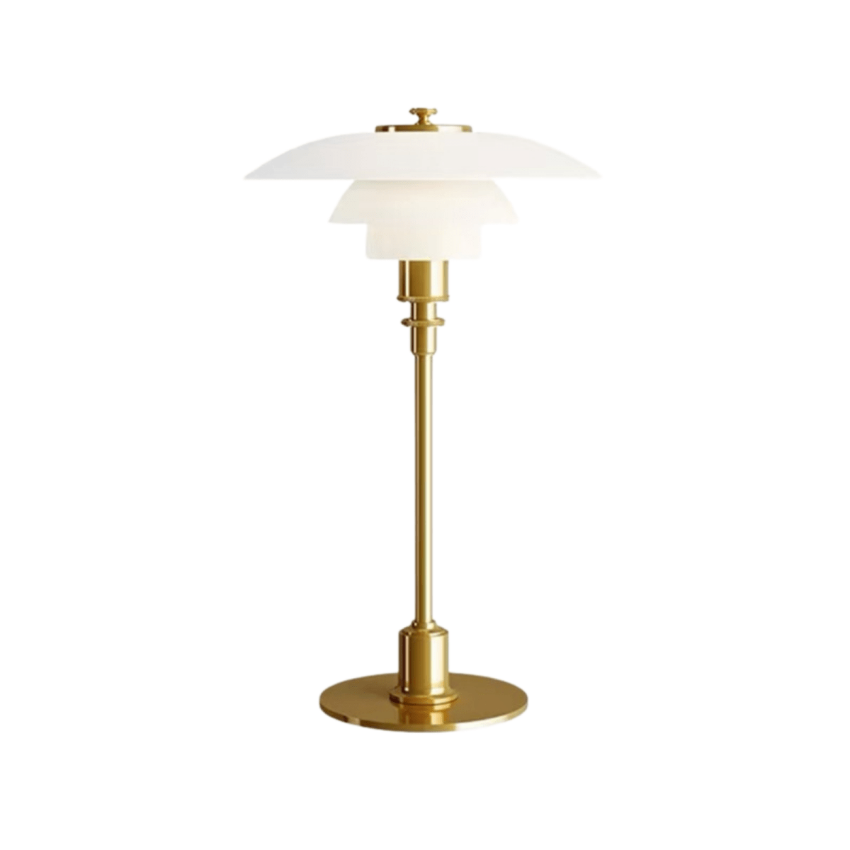 Elegant Nordic Glass Table Lamp With Halo Glow 15 Inch Tall