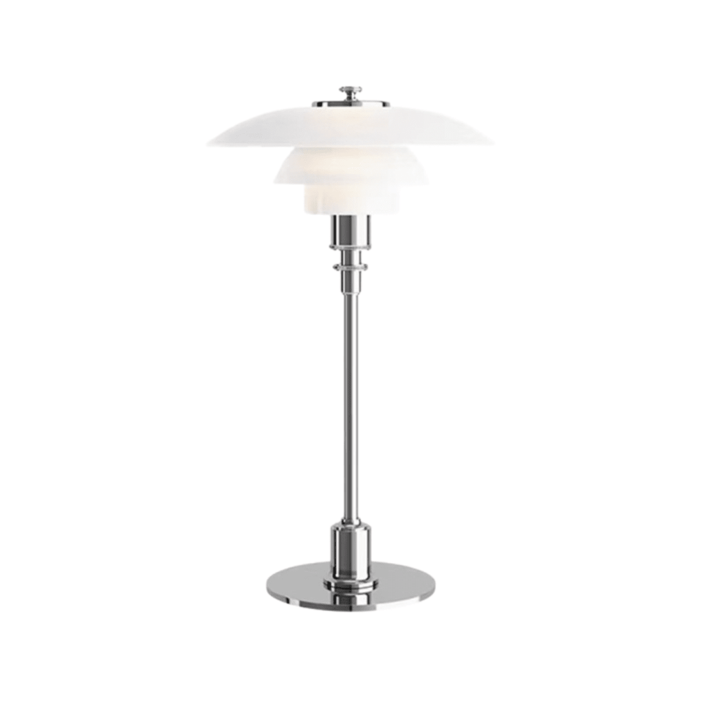 Elegant Nordic Glass Table Lamp With Halo Glow 15 Inch Tall