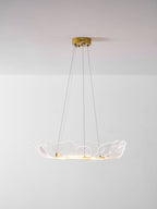 Sea leaf chandelier as a warm centrepiece over a room