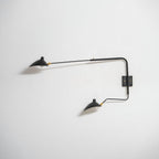 Wall Sconce, Spider Long-Arm, Rotating Shade, Metal and Brass, E26 / E27