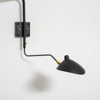 Wall Sconce, Spider Long-Arm, Rotating Shade, Metal and Brass, E26 / E27