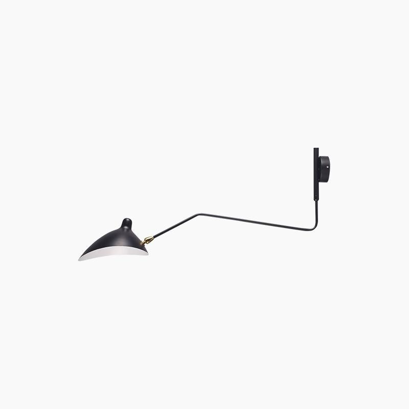 Wall Sconce, Spider Long-Arm, Rotating Shade, Metal and Brass, E26 / E27