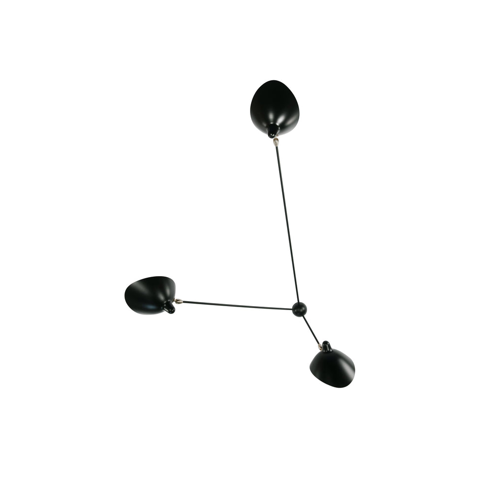 Spider Ceiling Light, Multi-Arm Aluminium & Brass, E26/E27, Hardwired