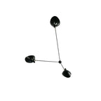 Spider Ceiling Light, Multi-Arm Aluminium & Brass, E26/E27, Hardwired