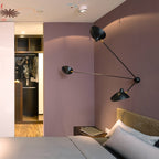 Spider Ceiling Light, Multi-Arm Aluminium & Brass, E26/E27, Hardwired