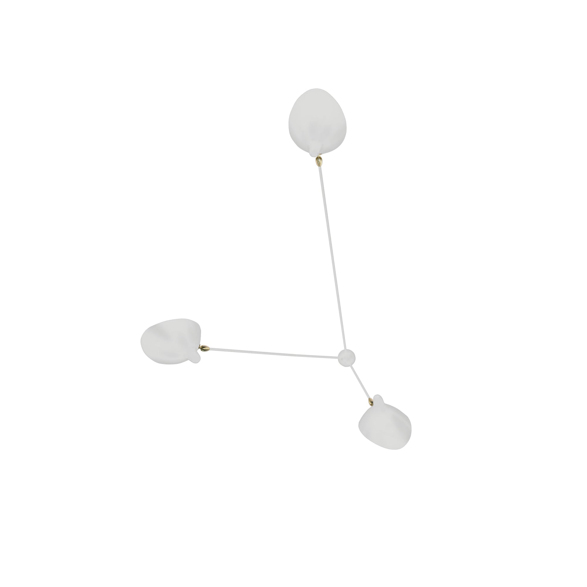 Spider Ceiling Light, Multi-Arm Aluminium & Brass, E26/E27, Hardwired