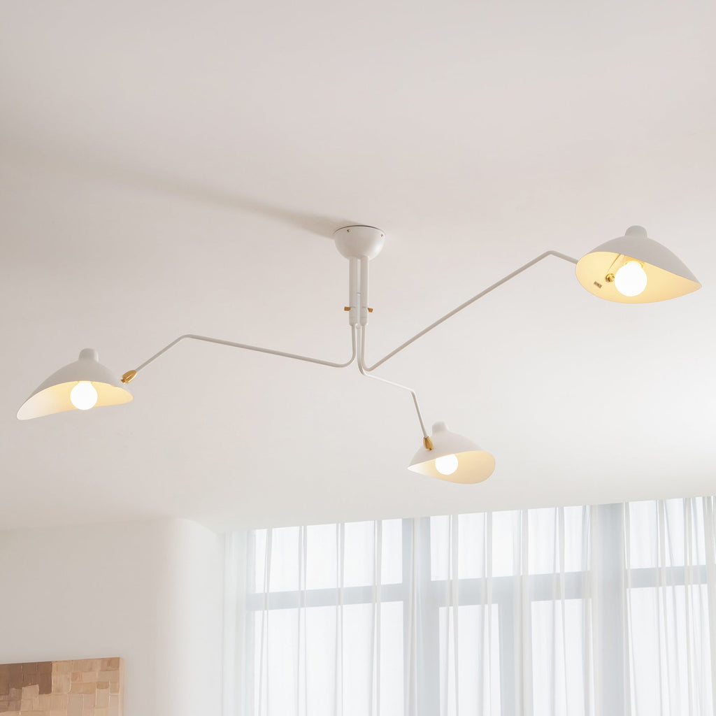Lustre, Araignée Multi-Bras, Métal et Laiton, E26 / E27, 3 ou 6 Têtes