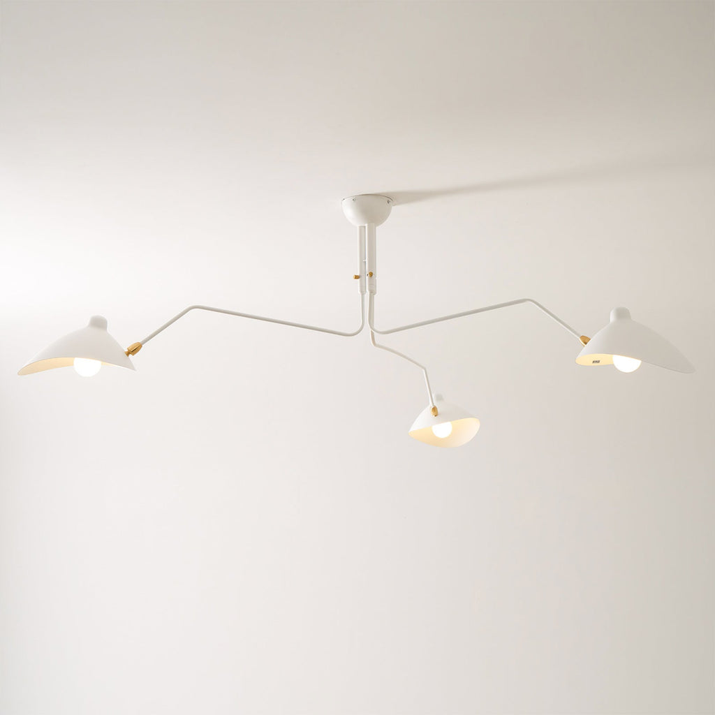 Lustre, Araignée Multi-Bras, Métal et Laiton, E26 / E27, 3 ou 6 Têtes