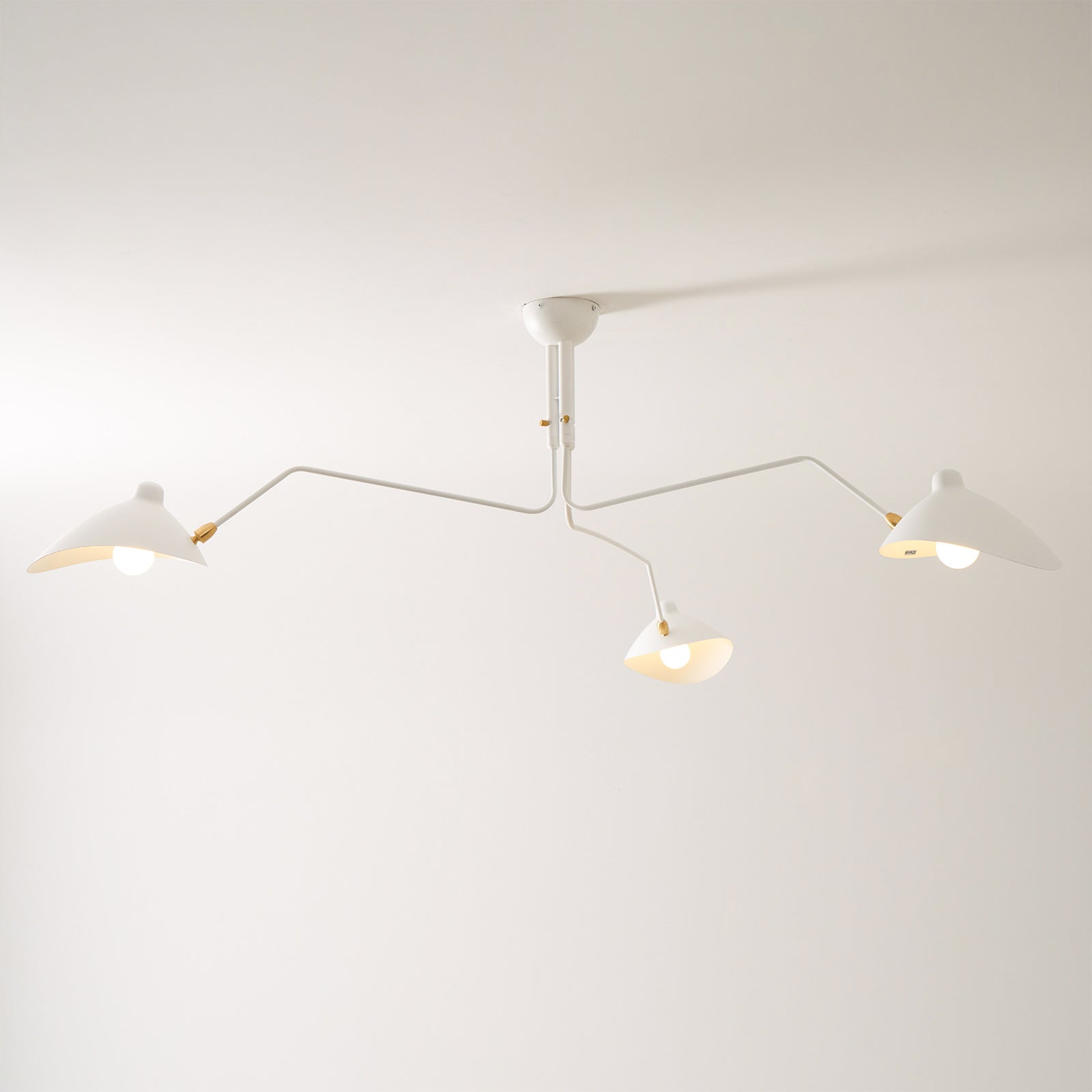 Lustre, Araignée Multi-Bras, Métal et Laiton, E26 / E27, 3 ou 6 Têtes