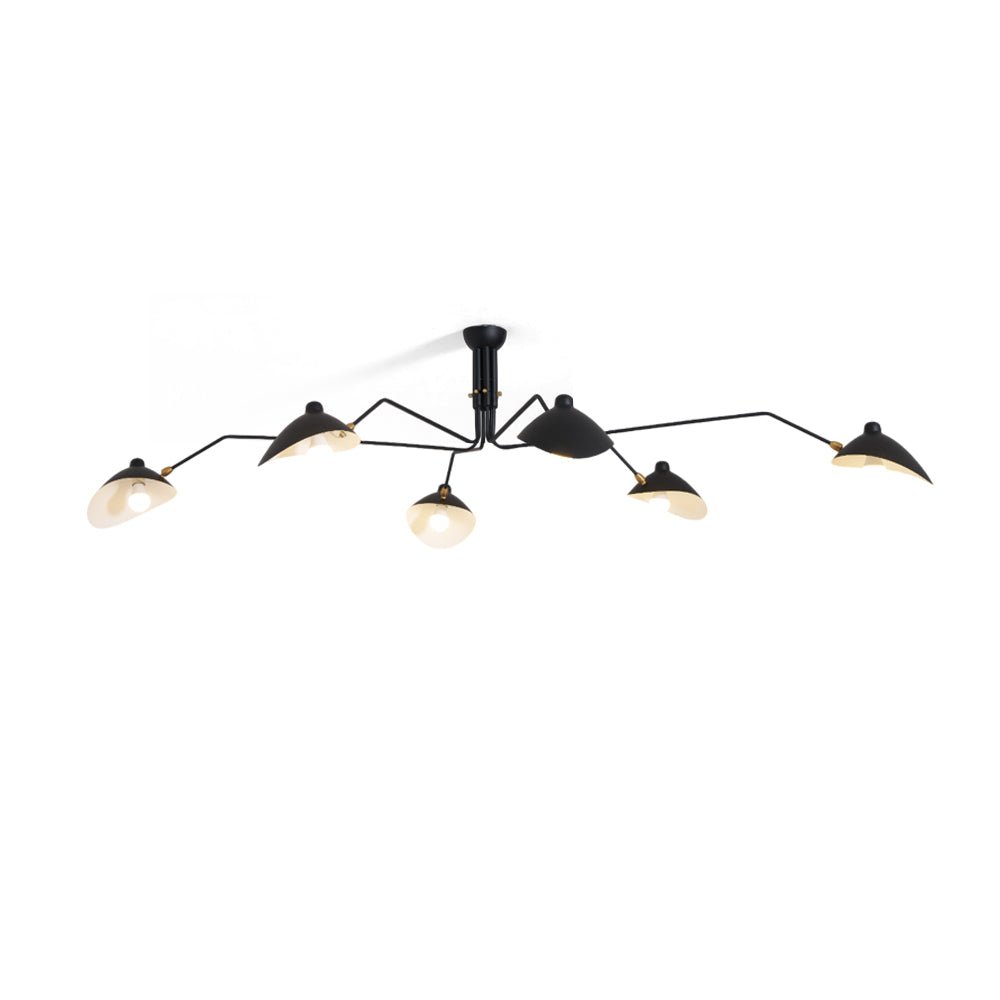 Lustre, Araignée Multi-Bras, Métal et Laiton, E26 / E27, 3 ou 6 Têtes