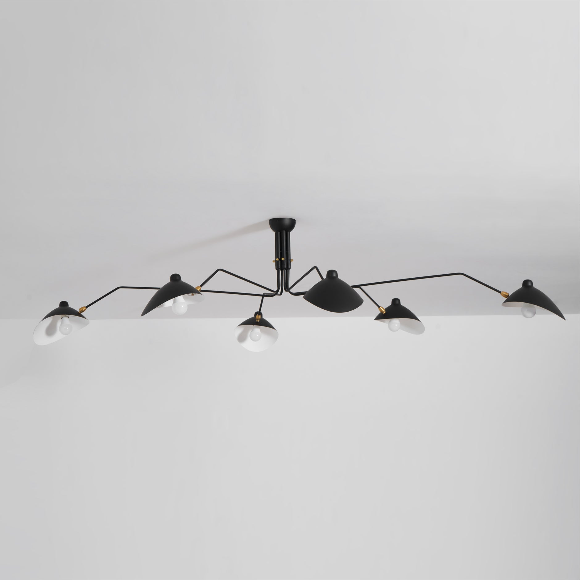 Lustre, Araignée Multi-Bras, Métal et Laiton, E26 / E27, 3 ou 6 Têtes