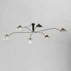 Lustre, Araignée Multi-Bras, Métal et Laiton, E26 / E27, 3 ou 6 Têtes