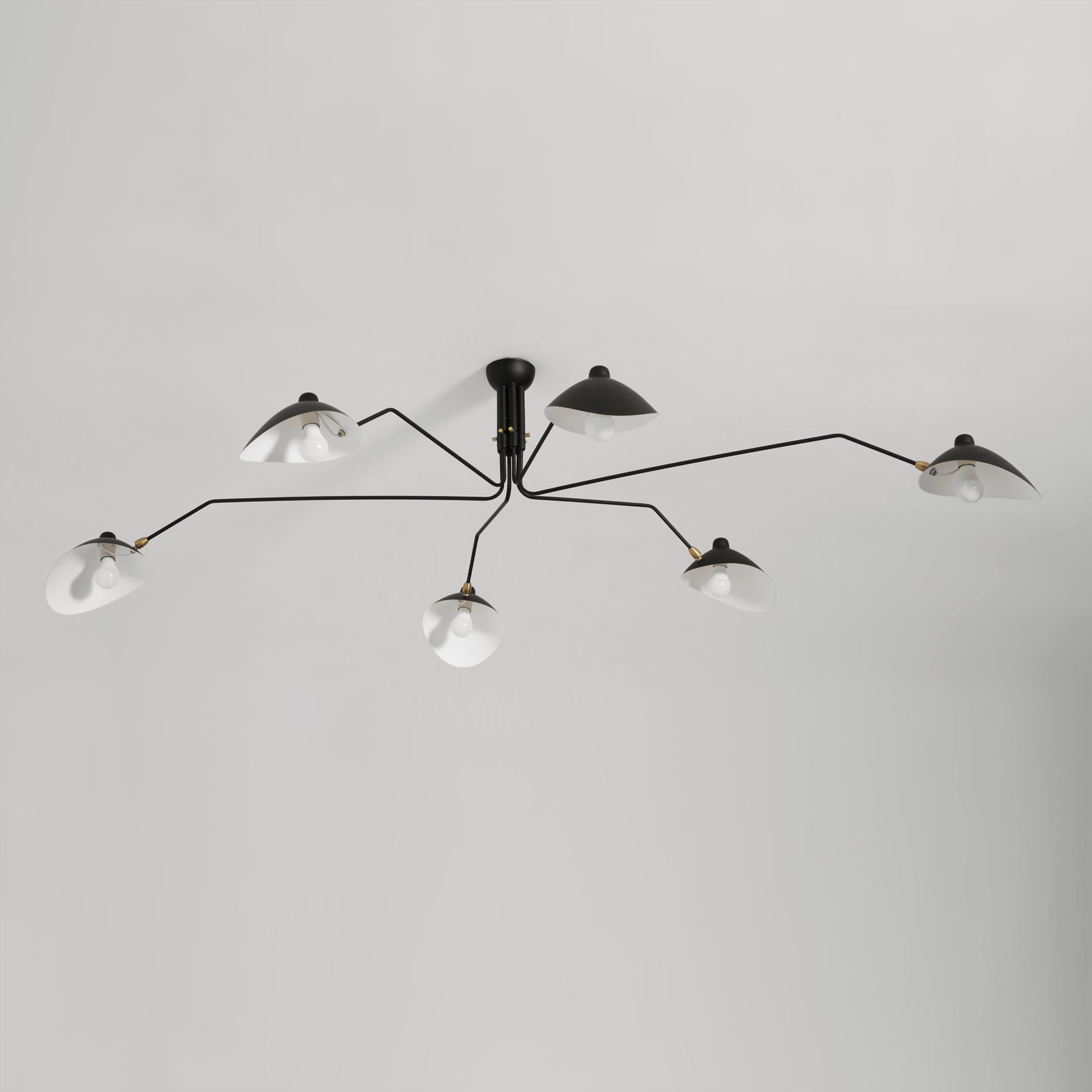 Lustre, Araignée Multi-Bras, Métal et Laiton, E26 / E27, 3 ou 6 Têtes
