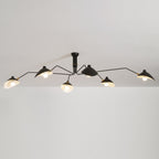 Lustre, Araignée Multi-Bras, Métal et Laiton, E26 / E27, 3 ou 6 Têtes