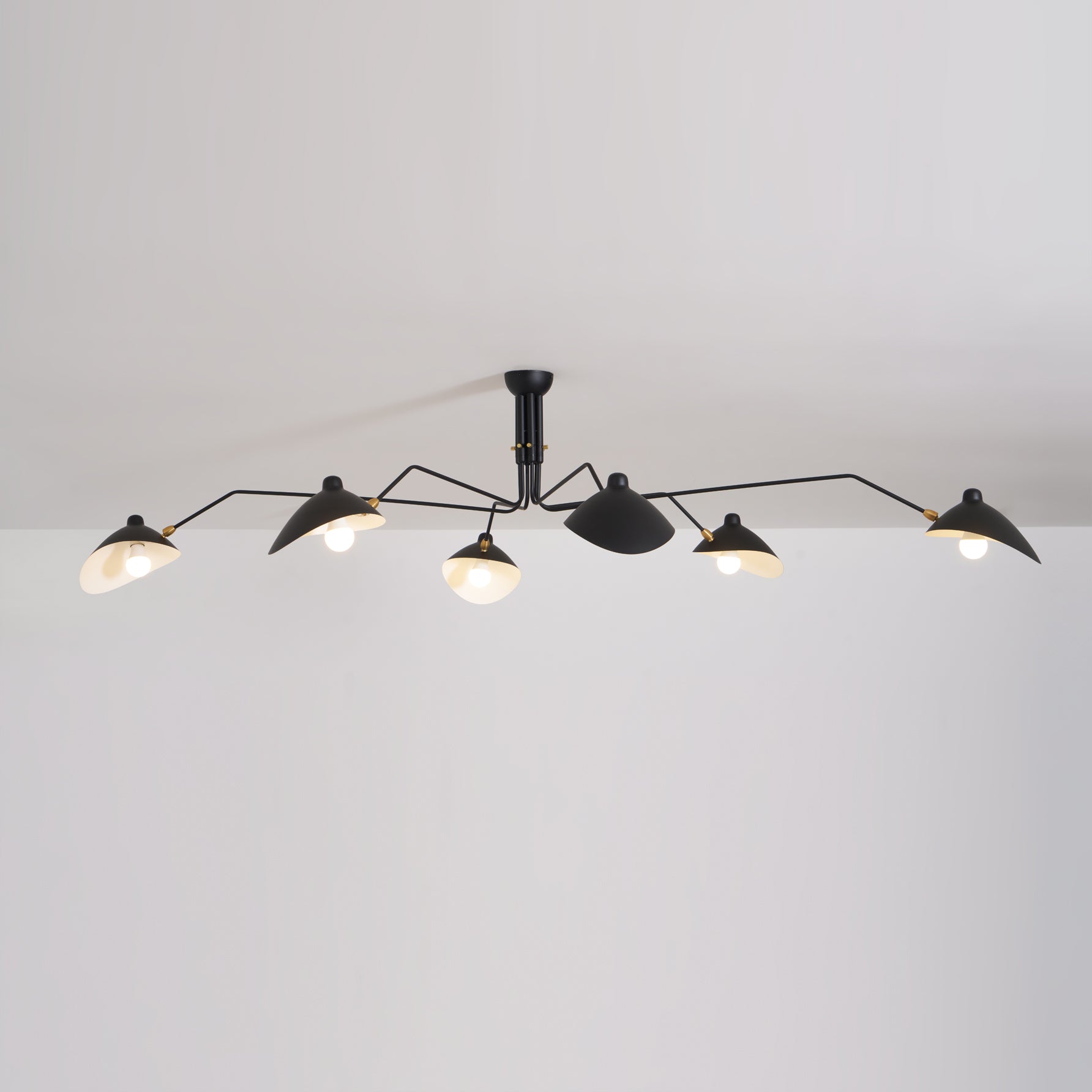 Lustre, Araignée Multi-Bras, Métal et Laiton, E26 / E27, 3 ou 6 Têtes