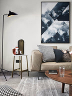 Spider Floor Lamp, Sculptural Black Metal Arm, E26/E27, Plug-In