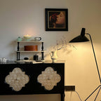 Spider Floor Lamp, Sculptural Black Metal Arm, E26/E27, Plug-In
