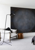 Spider Floor Lamp, Sculptural Black Metal Arm, E26/E27, Plug-In
