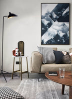 Spider Floor Lamp, Sculptural Black Metal Arm, E26/E27, Plug-In