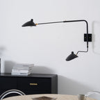 Spider wall sconce arm and shade shown in profile