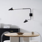 Wall Sconce, Spider Long-Arm, Rotating Shade, Metal and Brass, E26 / E27