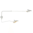 Wall Sconce, Spider Long-Arm, Rotating Shade, Metal and Brass, E26 / E27