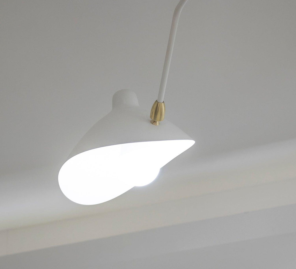 Spider Ceiling Light, Multi-Arm Aluminium & Brass, E26/E27, Hardwired