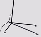 Spider Floor Lamp, Sculptural Black Metal Arm, E26/E27, Plug-In