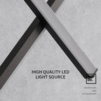 Black Minimalist LED Pendant Light, Dimmable Suspension Lamp For Dining Tables