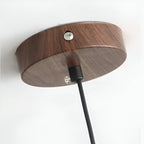 Wood Dome Pendant Light For Contemporary Ceiling Fixture