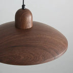 Wood Dome Pendant Light For Contemporary Ceiling Fixture