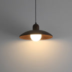 Wood Dome Pendant Light For Contemporary Ceiling Fixture