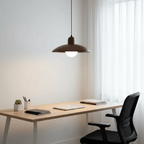 Wood Dome Pendant Light For Contemporary Ceiling Fixture