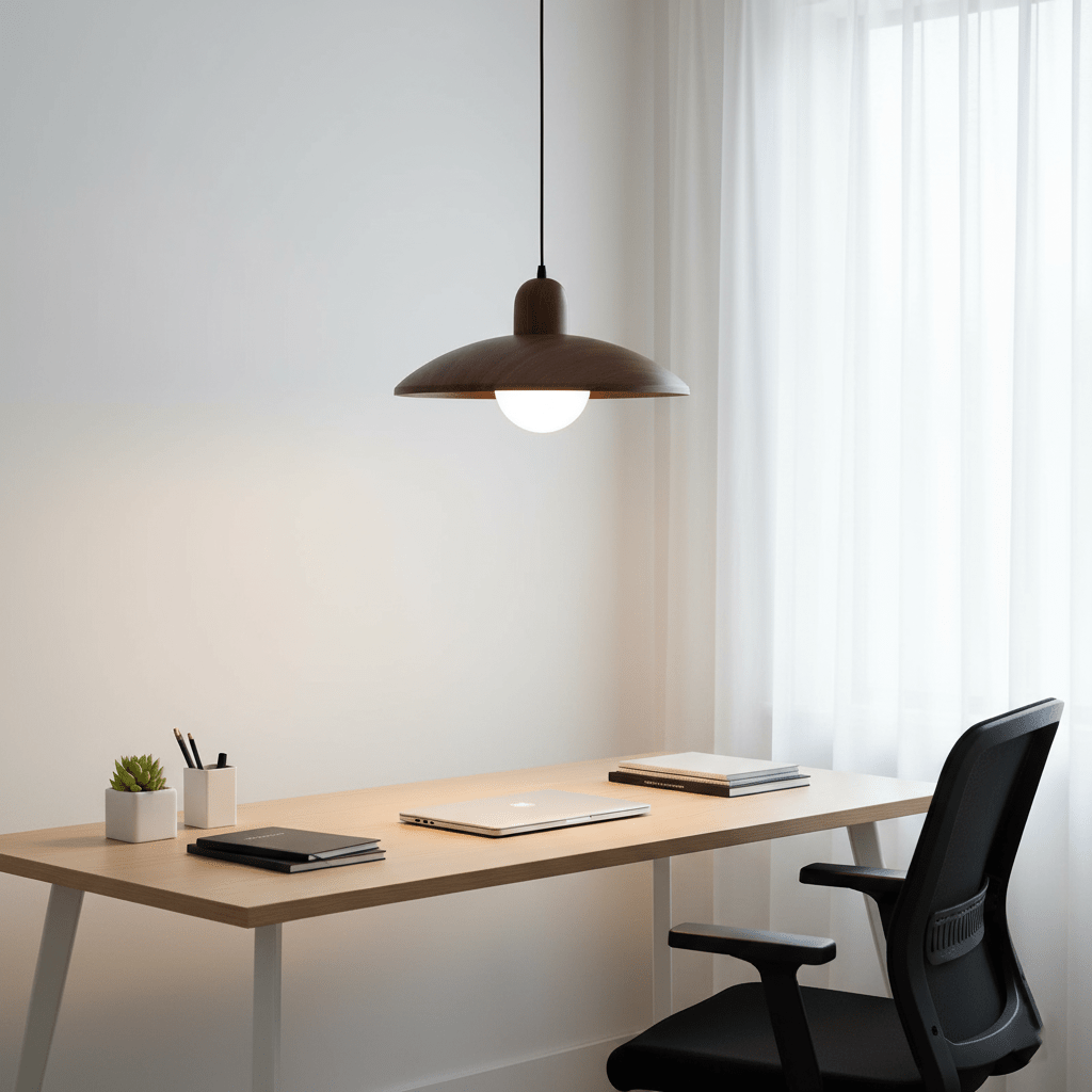 Wood Dome Pendant Light For Contemporary Ceiling Fixture