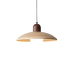 Wood Dome Pendant Light For Contemporary Ceiling Fixture