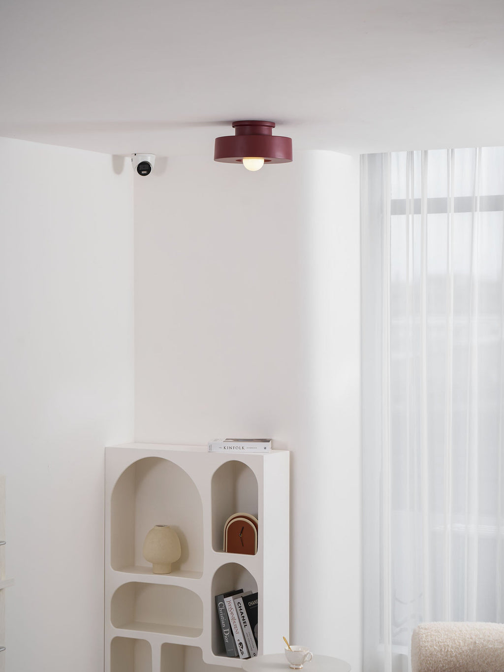 Simon Ceiling Light, Stacked Resin Cylinders, E27 Socket, Sculptural