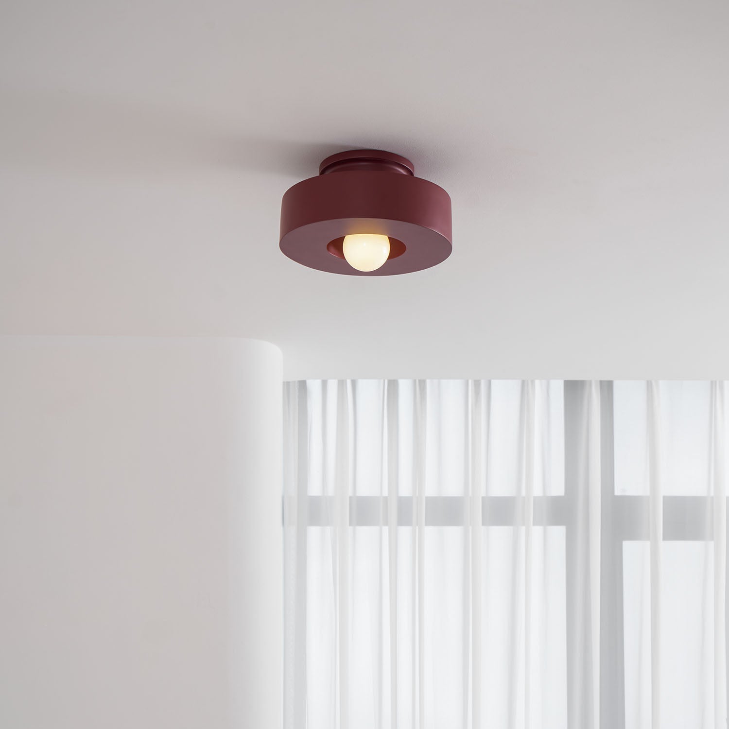 Simon Ceiling Light, Stacked Resin Cylinders, E27 Socket, Sculptural