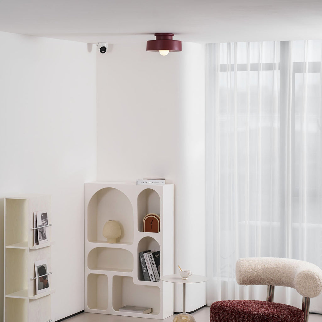 Simon Ceiling Light, Stacked Resin Cylinders, E27 Socket, Sculptural