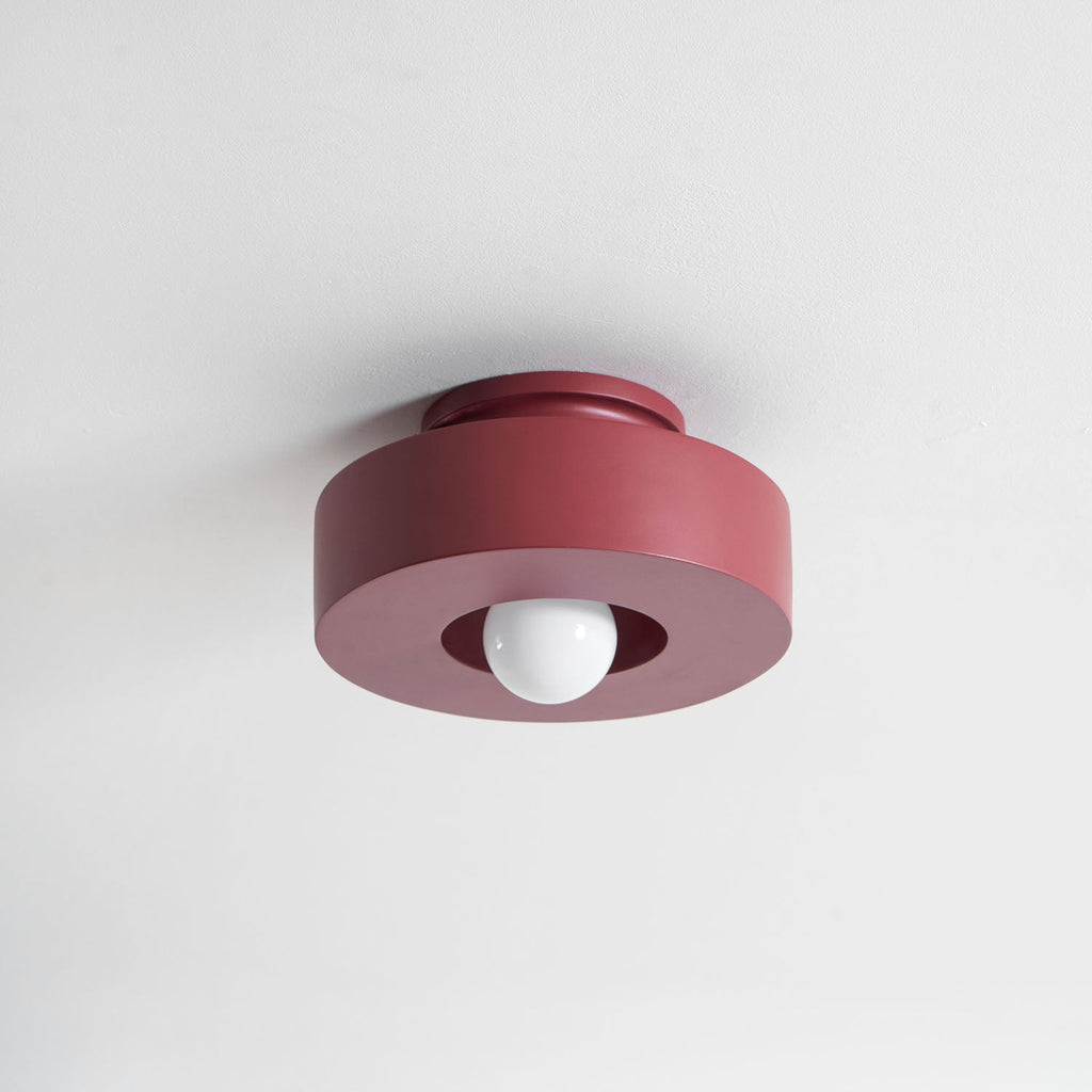 Simon Ceiling Light, Stacked Resin Cylinders, E27 Socket, Sculptural