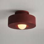 Resin ceiling light close-up highlighting stacked cylinder edges