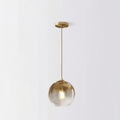 Nordic Style Glass Chandelier With One Light, 12 Inches