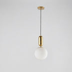 Metal Pendant Light Modern One-Head Fixture 12-Inch Diameter