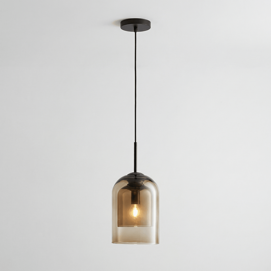 Glass Pendant Fixture With Single Light in Modern Nordic Style