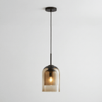 Glass Pendant Fixture With Single Light in Modern Nordic Style