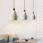 Tekstureret pendel med cementfinish, inkl. enkelt E27 LED-pære
