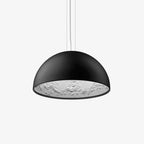 Pendant Light, Cast Plaster Hemisphere Diffuser, E27, 6 Finishes