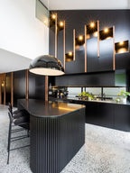 Pendant Light, Cast Plaster Hemisphere Diffuser, E27, 6 Finishes